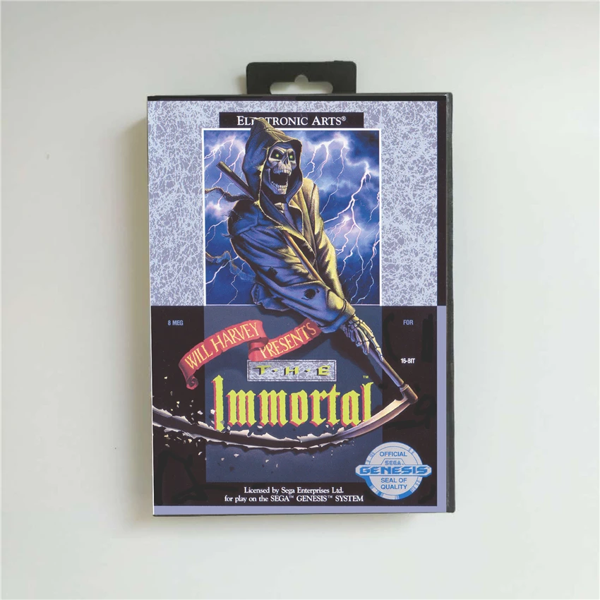 

The Immortal - USA Cover With Retail Box 16 Bit MD Game Card for Sega Megadrive Genesis Video Game Console