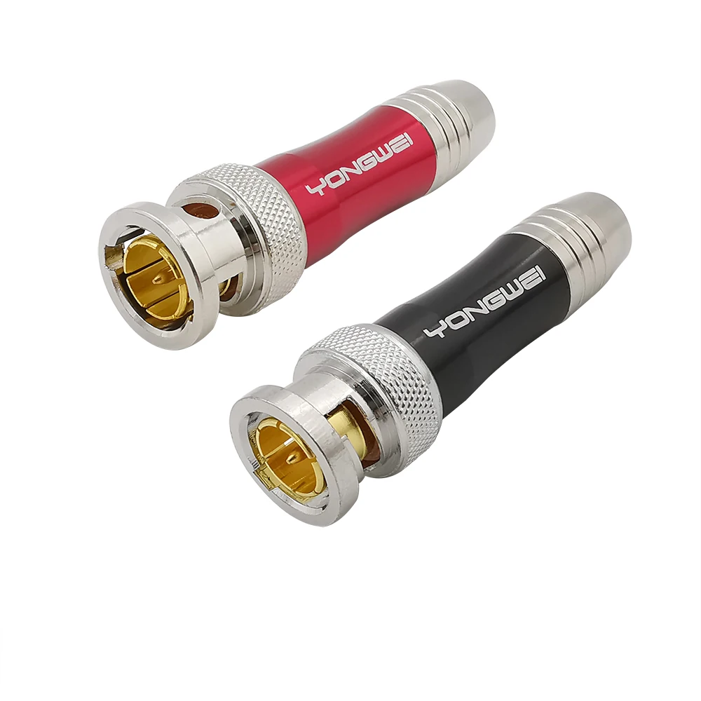 BNC Male Plug Video Cable HD SDI Connector 75-5BNC Soldering Head Monitoring Coaxial Copper Core Gold-plated | Обустройство дома