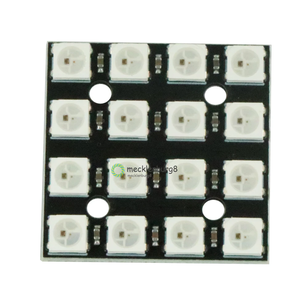 16 бит RGB 4x 4 светодиодный WS2812B 5050 + встроенные драйверы для Arduino | Электроника
