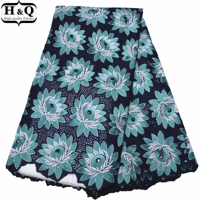 

H&Q Gorgeous Swiss Voile Lace In Switzerland African Embroidered Lace Fabric 2020 Nigerian Lace Fabrics 100% Cotton Flower Lace