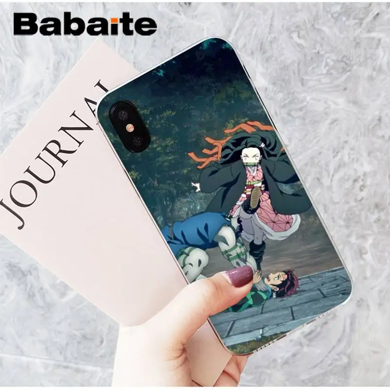 Babaite Kamado Nezuko Kimetsu No Yaiba мягкий черный чехол для телефона для iPhone 8 7 6 6S Plus X XS MAX 5 5S SE XR 11 11pro 11promax - Цвет: A14