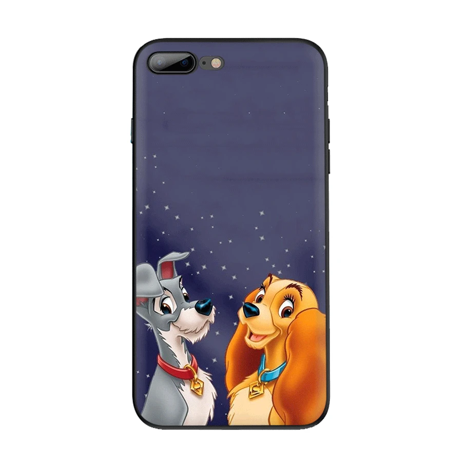 Чехол для мобильного телефона из ТПУ для iPhone 11 Pro X XR XS Max iPhone 7 8 6 6s Plus SE 5 5S чехол с рисунком собаки леди и бродяга - Цвет: B11