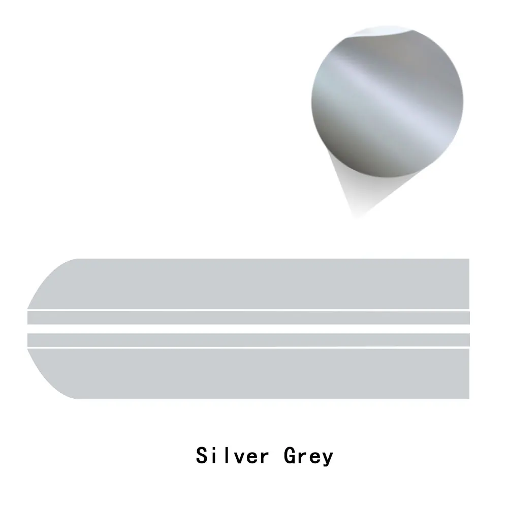 silver grey 2 предмета наклейка на капот двигателя крышка капота полоса Стикеры для MINI Cooper Contryman R60 F60 Clubman R55 F55 R56 F56 R58 R59 F54 R53 - Название цвета: silver grey