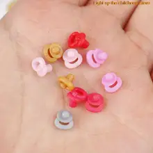 

10pcs 1:12 Dollhouse Miniature Nipples Model Kids Pretend Play Games Toys Baby House Pacifier Hot