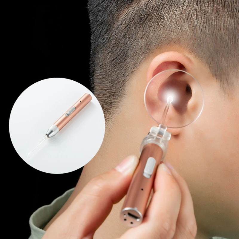 

LED Light Luminous Waterproof Earwax Remover Portable Stainless Steel Rust-proof Safe Ear Wax Cleaner Tools