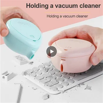 

Mini Cleaning Brushes Electric Vacuum Cleaner Portable Dustproof Handle Home Furniturer Anti-static Cleaning Tool Cartoon Shape