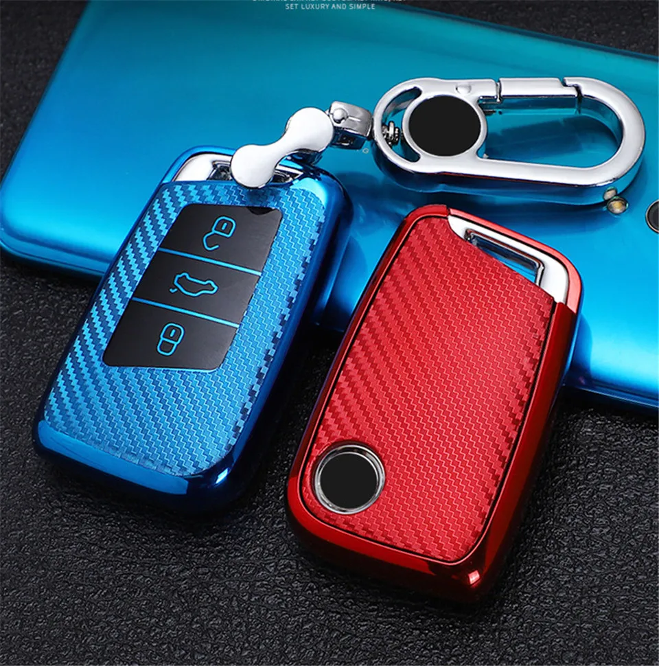 Cover chiave telecomando per Volkswagen VW Magotan Passat B8 Golf per Skoda Superb A7 - H5fbd27d1723541ccaed0aa353a21060b9