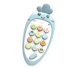 Рано утром детство Игрушечный мобильный телефон От 1 до 3 лет игрушка для раннего развития синий/розовый Повседневное
