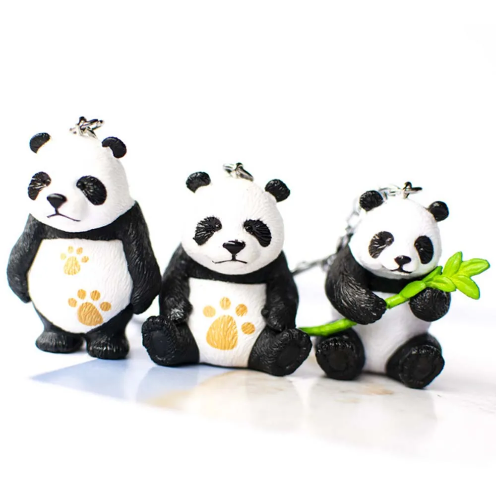 

2019 New Panda Key chain New Cute Panda Keychain for Bag Car Key Ring Tourism Souvenir Gifts Key Chains