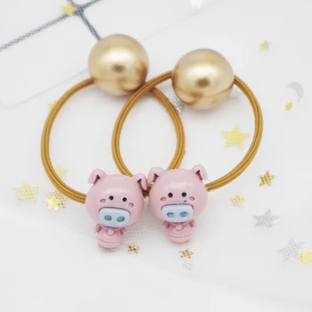 

Girl Cartoon Pig Elastic Hair Accessory Band Rope Ponytail Holder Headbands