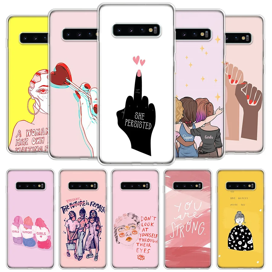 Feminist Girls Phone Case For Samsung Galaxy A50 0 A10 0e A51 1 M30s A30 0 A01a21 A6 A8 Plus Coque Phone Case Covers Aliexpress