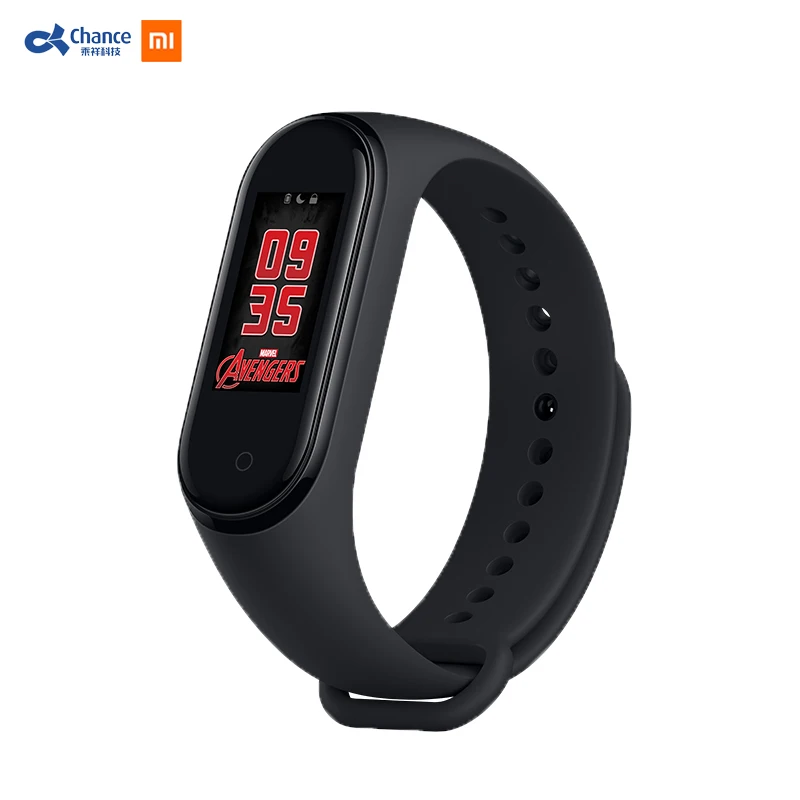 

New Version Xiaomi Band 4 Marvel Avengers Series Smart Color Screen Bracelet Heart Rate Fitness Music Bluetooth 50M Waterproof