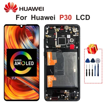 

6.1" Super AMOLED For Huawei P30 LCD ELE-L29 ELE-L09 ELE-AL00 Display Touch Screen Digitizer Replacement Parts Fingerprint