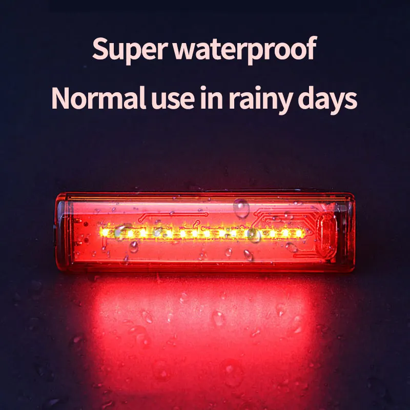 Bike Bicycle Light Taillight Rear Tail USB Rechargeable Safety Warning Lamp Cycling Portable Super Bright | Спорт и развлечения