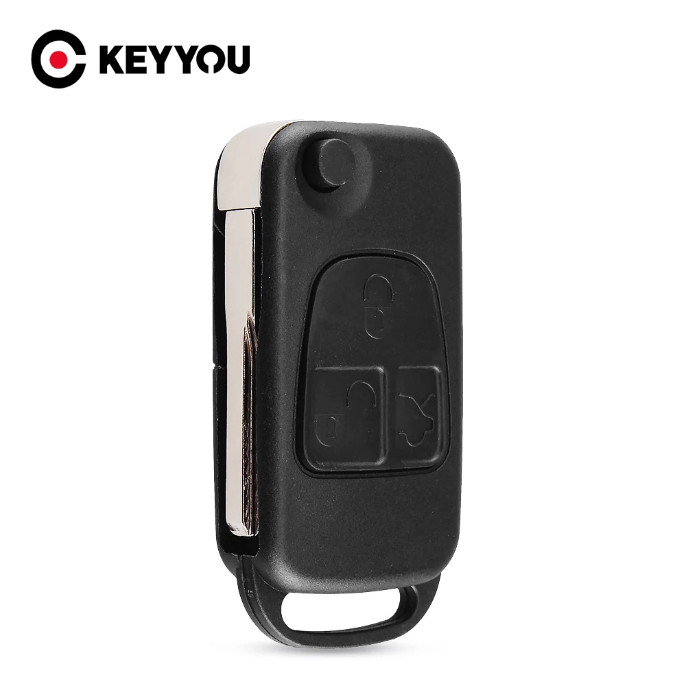 Чехол для дистанционного ключа KEYYOU раскладной чехол Mercedes Benz C E S ML SL ML55 AMG S500 SL500 W168