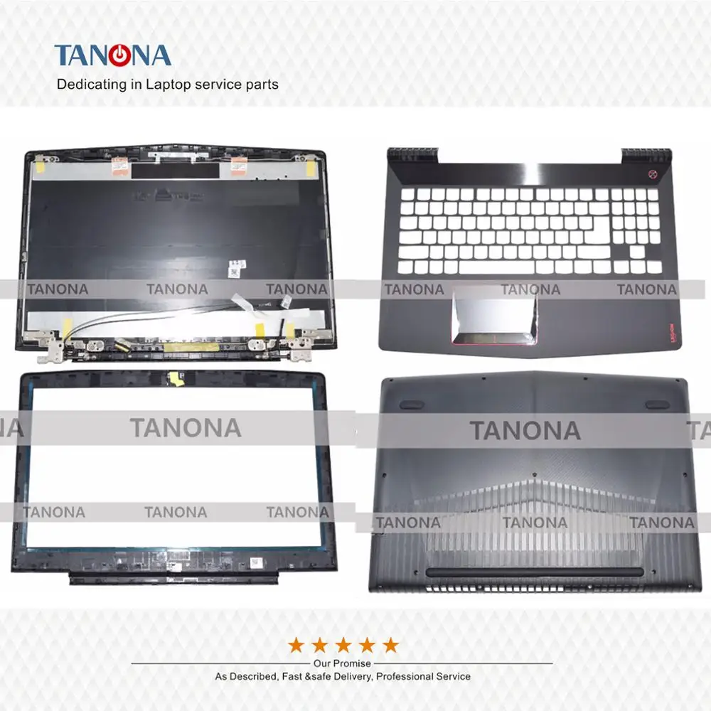 Оригинальная Новинка для lenovo Legion Y520 R720 ЖК-крышка задняя крышка с петлями кабель и Передняя ЖК-рамка и Упор для рук и нижний чехол