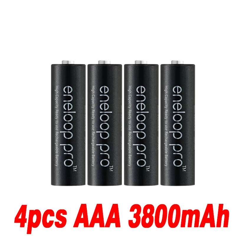 Цвет: желтый Panasonic eneloop Pro AAA аккумуляторная батарея 3800 MAH 1,2 V Ni-MH игрушка-фонарик перезаряжаемая батарея подогреватель с зарядным устройством - Цвет: Цвет: желтый