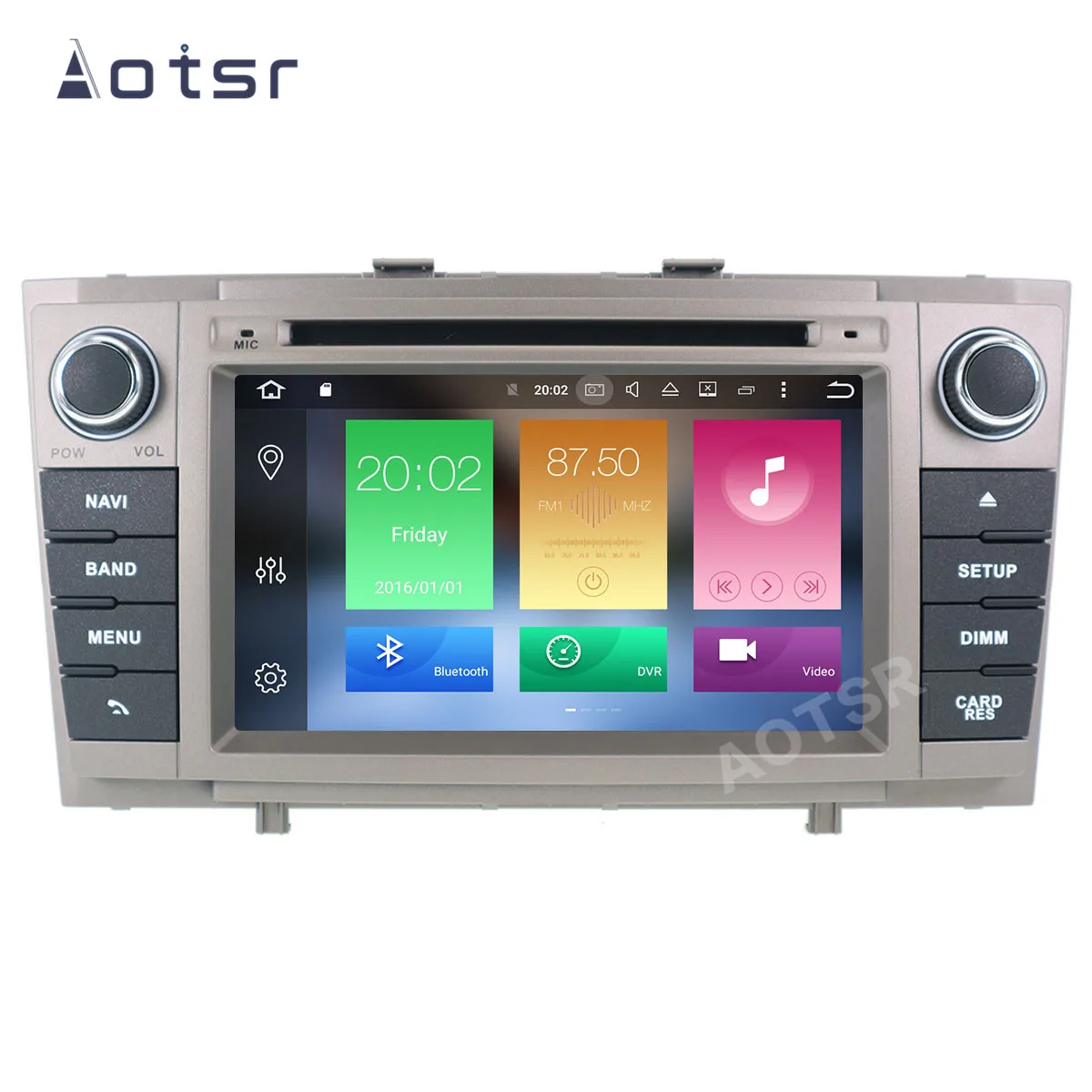 Автомобильный мультимедийный DVD плеер Aotsr 2 Din Android 10 для Toyota Avensis T27 2009 2015 GPS