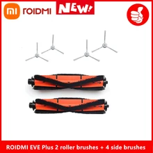Original ROIDMI EVE Plus Sweeper Vacuum Robot Parts Rolling Brush + Side Brush Preferential Package Accessories