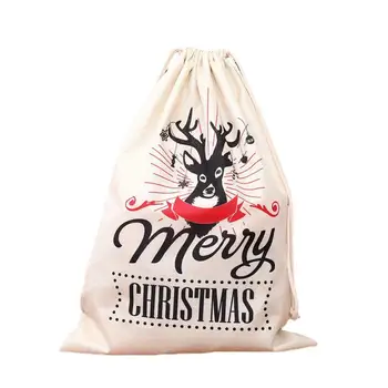

New Large Linen Gift Bag Christmas Apple Candy Bag Christmas For Home Decorations Storage Christmas Christmas Gift Decorati S7T6