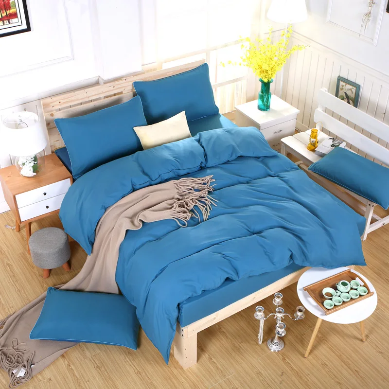

Pastoral bed sheet AB side duvet cover+Bed sheet+Pillowcase Home textile 1or2 Person single/Double bed-Christmas gift