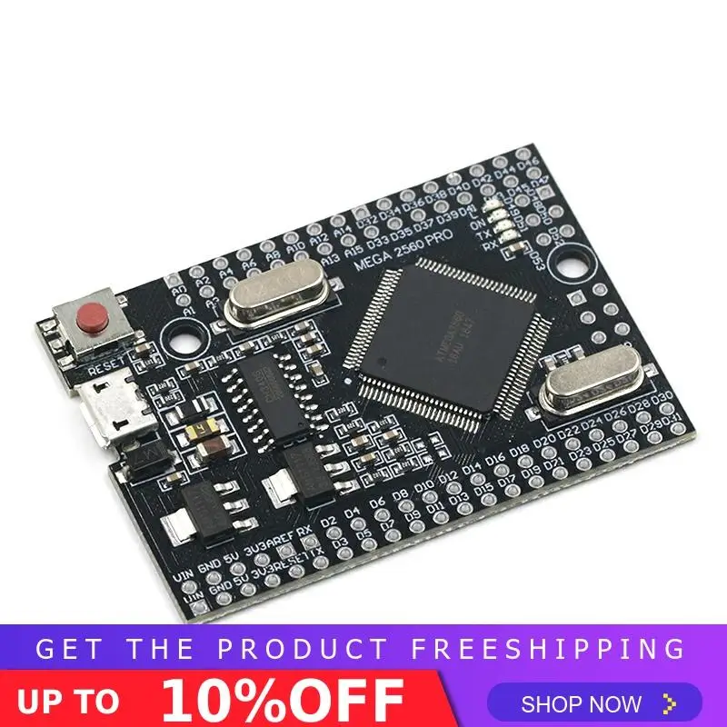 Mega 2560 PRO MINI 5V(встраивание) CH340G ATmega2560-16AU с наконечниками, совместимыми с arduino Mega 2560