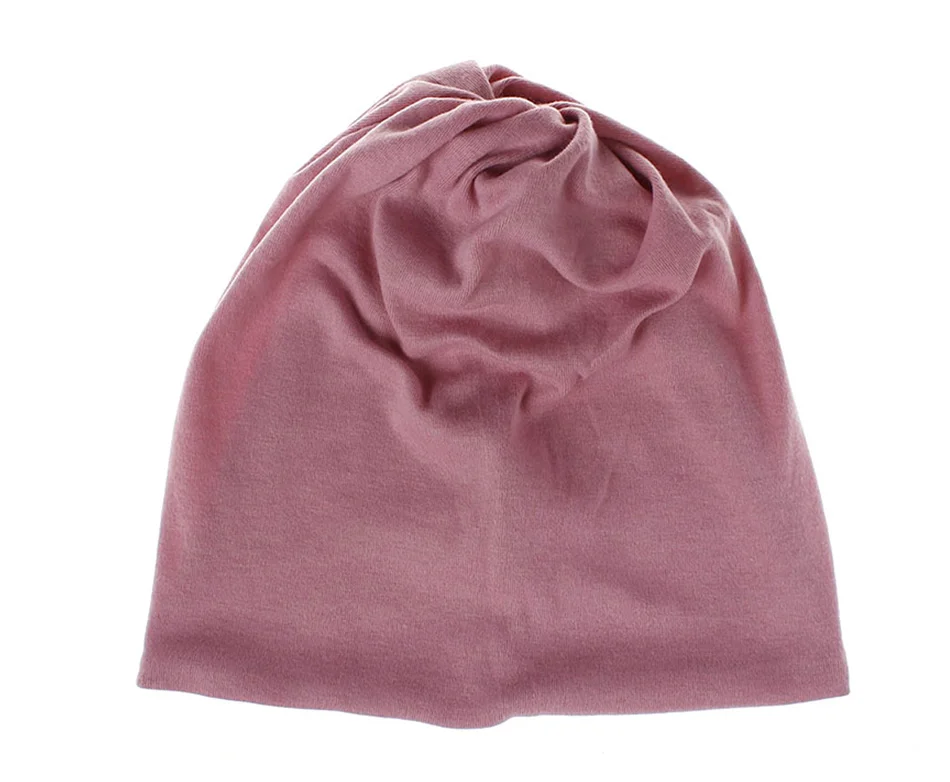 Осенне-зимняя женская шапка для женщин, одноцветная Теплая Шапка-бини, свободная Спортивная повседневная шапка с хвостиком, многоцелевая шапка