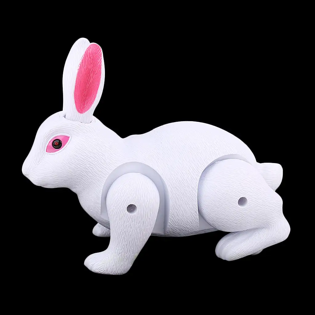Plastic Electronic Rabbit Dolls Battery Simulation Animal Toy Figurine