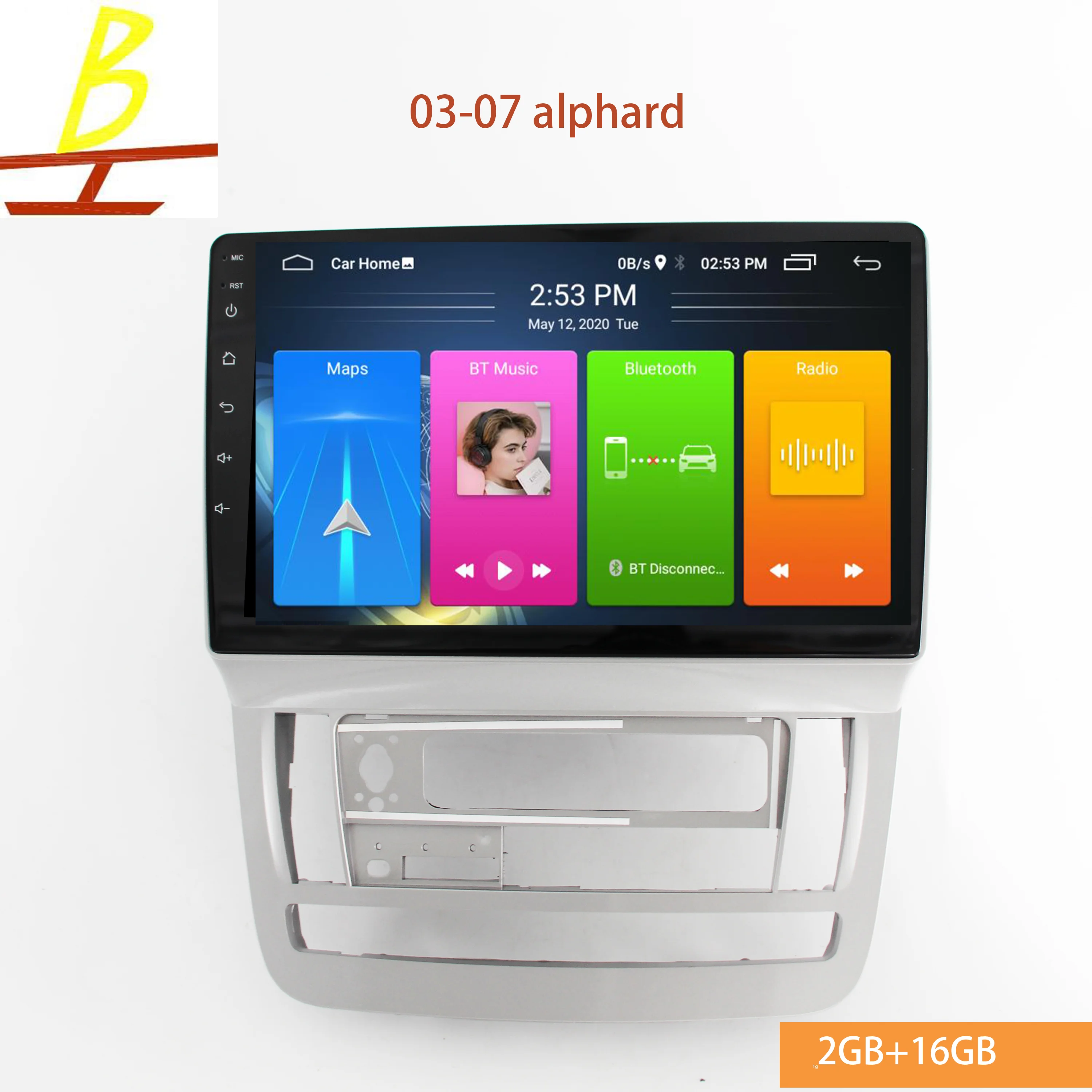 Ford toyota Alphard 2007 2006 2005 2004 автомобильный мультимедийный плеер Android 10 0 Gps BT навигация с