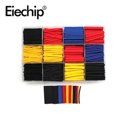 Kit de tubos de envoltório de fio elétrico, 780 peças, enrolamento de fio elétrico de poliolefina, à prova d' água, encolhimento 2:1