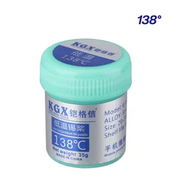 MasterXu – pâte à souder Flux BGA pour la réparation de téléphones et de cartes mères 138 sans plomb 158 183 260 basse, moyenne et haute température 