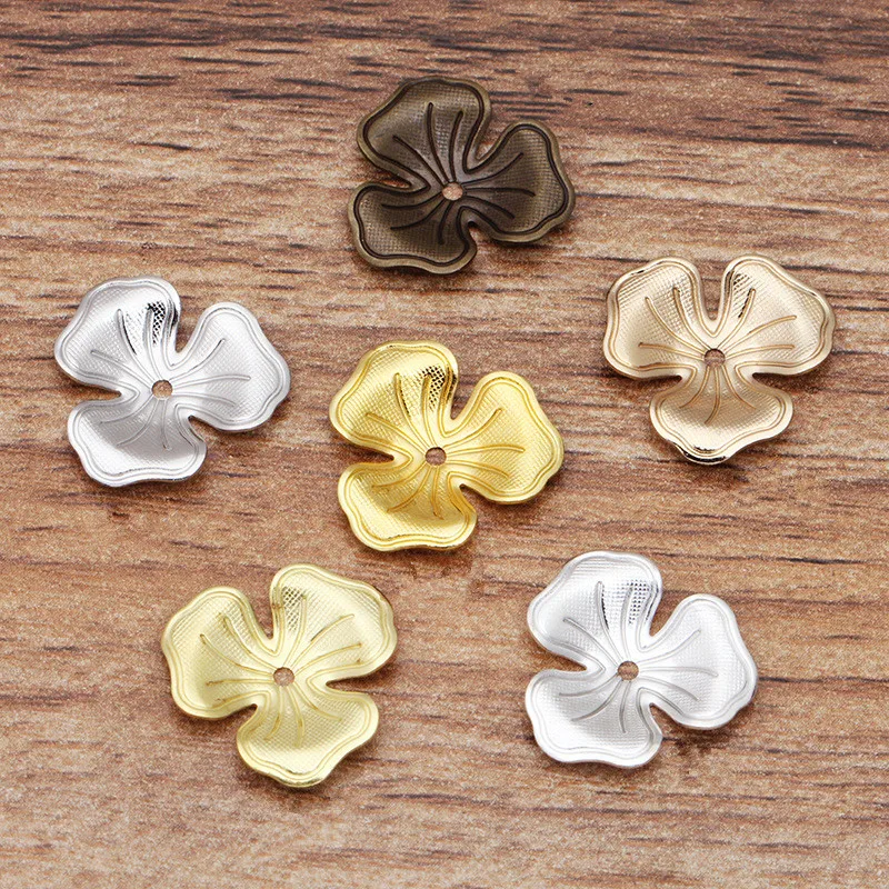 Metal Flowers Jewelry Making Metal Flower Jewelry Components 100pcs