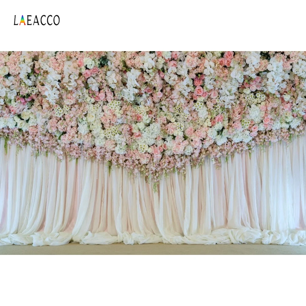 Laeacco свадебный цветок занавес фотографии фоны сцены свадебный портрет индивидуальные фотографические фоны для фотостудии