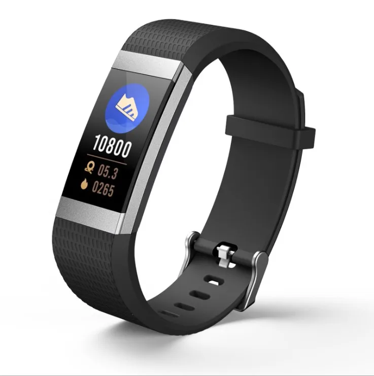 

1pcs new smart bracelet Bluetooth pedometer body fat wristband heart rate blood pressure exercise monitoring bangle