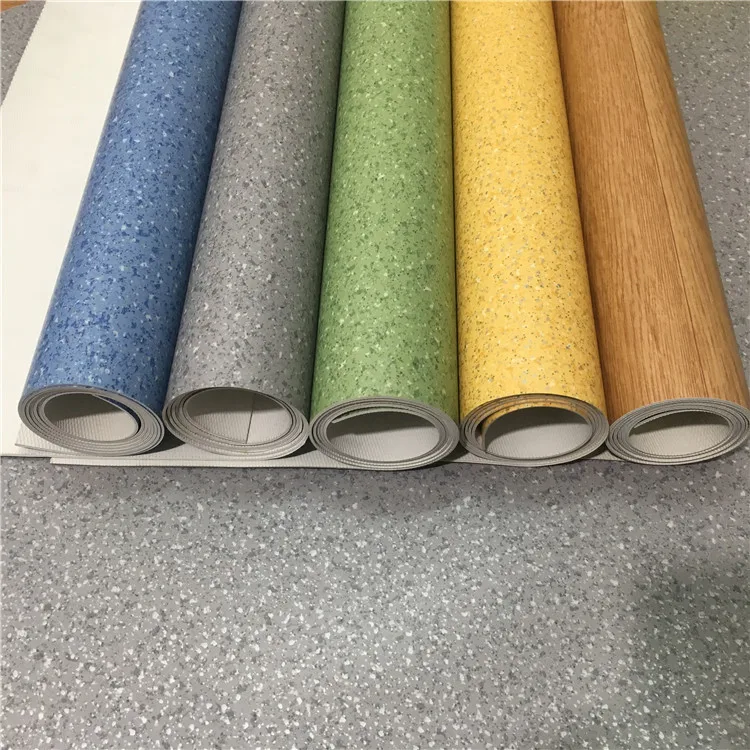 

PVC Floor Glue Office Shopping Mall Wear-resistant Plastic Vinyl Floor Thick Waterproof Membrane Court Mats Hospital Commercial