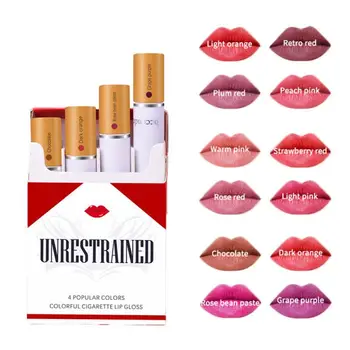 

4pcs/set Moisturizer Plumper Lip Gloss Long Lasting Lips Pump Waterproof Volume Lip Lipgloss Vivid Lipstick Makeup