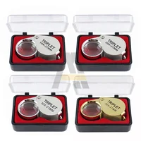 Portable Folding Jewllery Loupe 30X 20X 10X Magnifying Glass Pocket Size Jewllery Magnifier Glasses 30X Magnification Metal 1