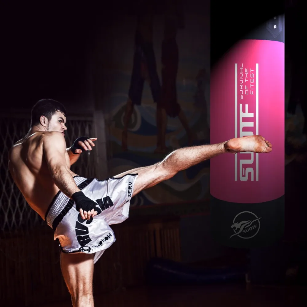 MMA Boxing Punching Bag For Training Fitness Boxing Sack Equipment With Hanging Kick Children Adults Gym Kickboxing Sandbag