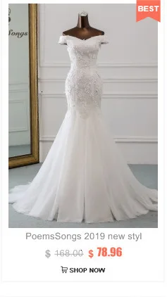 PoemsSongs Новое сексуальное роскошное расшитое блестками свадебное платье robe mariage Vestido de noiva Свадебные платья Русалка robe de mariee