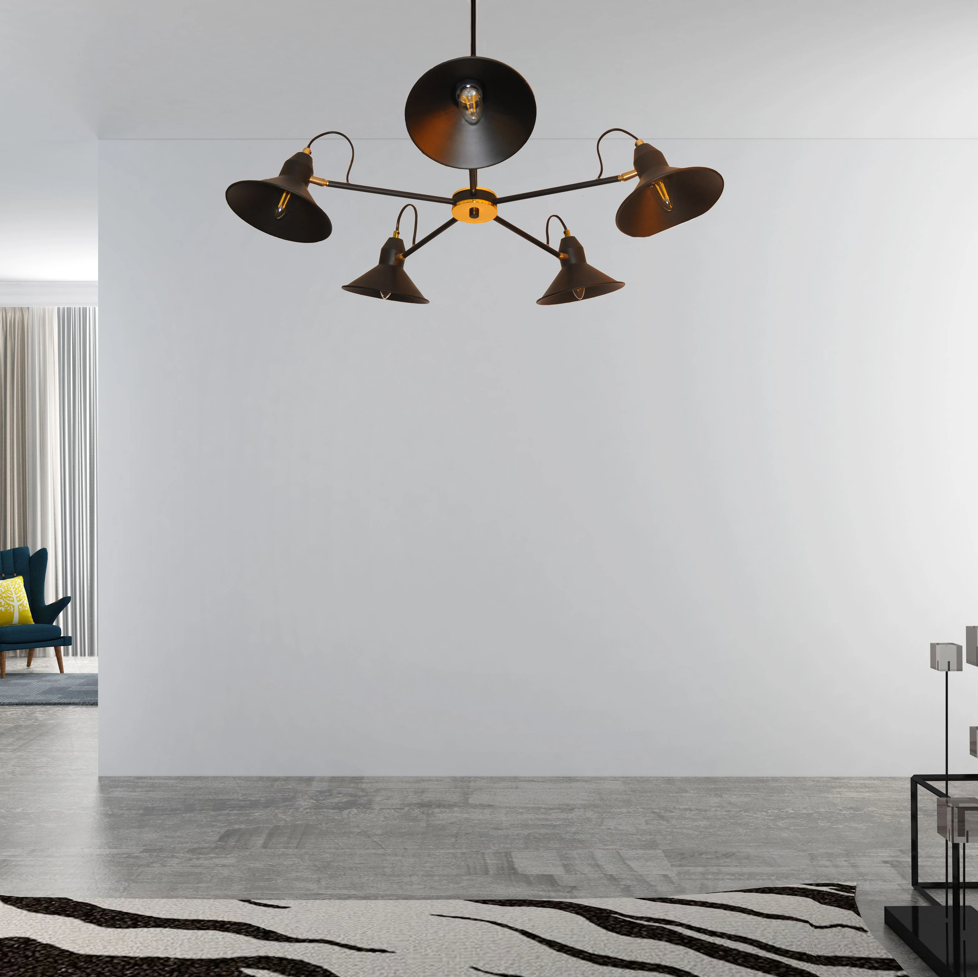 Современная металлическая железная декоративная лампа для дома, лобби, светодиодное освещение, кухонная люстра, люстра