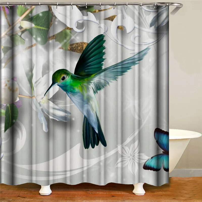 Vintage western horse waterproof fabric polyester shower curtain for home decoration with hook