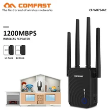 Comfast CF-WR754AC 1200 Мбит/с домашний беспроводной N маршрутизатор Wi-fi ретранслятор 5 ГГц длинный Wi-fi диапазон расширитель усилитель с 4* 2dbi антенна Wifi