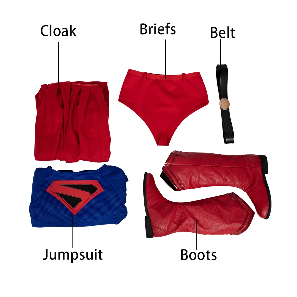 MANLUYUNXIAO костюм супермена KINGDOMCOME Косплей наряд комбинезон с красной накидкой супергероя Хэллоуин Zentai для детей и взрослых - Цвет: Full set