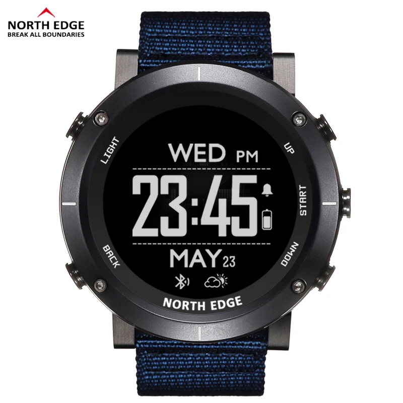 $84.8 North Edge Men Sports Digital Watches Waterproof 50M Clock Gps Weather Altimeter Barometer Compass