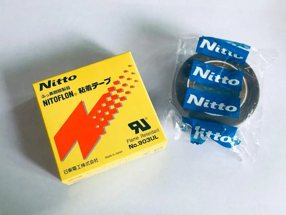 T0.08 мм * W(13 19 25 мм) L10m Япония NITTO DENKO лента nitogeen Водонепроницаемая односторонняя 903UL