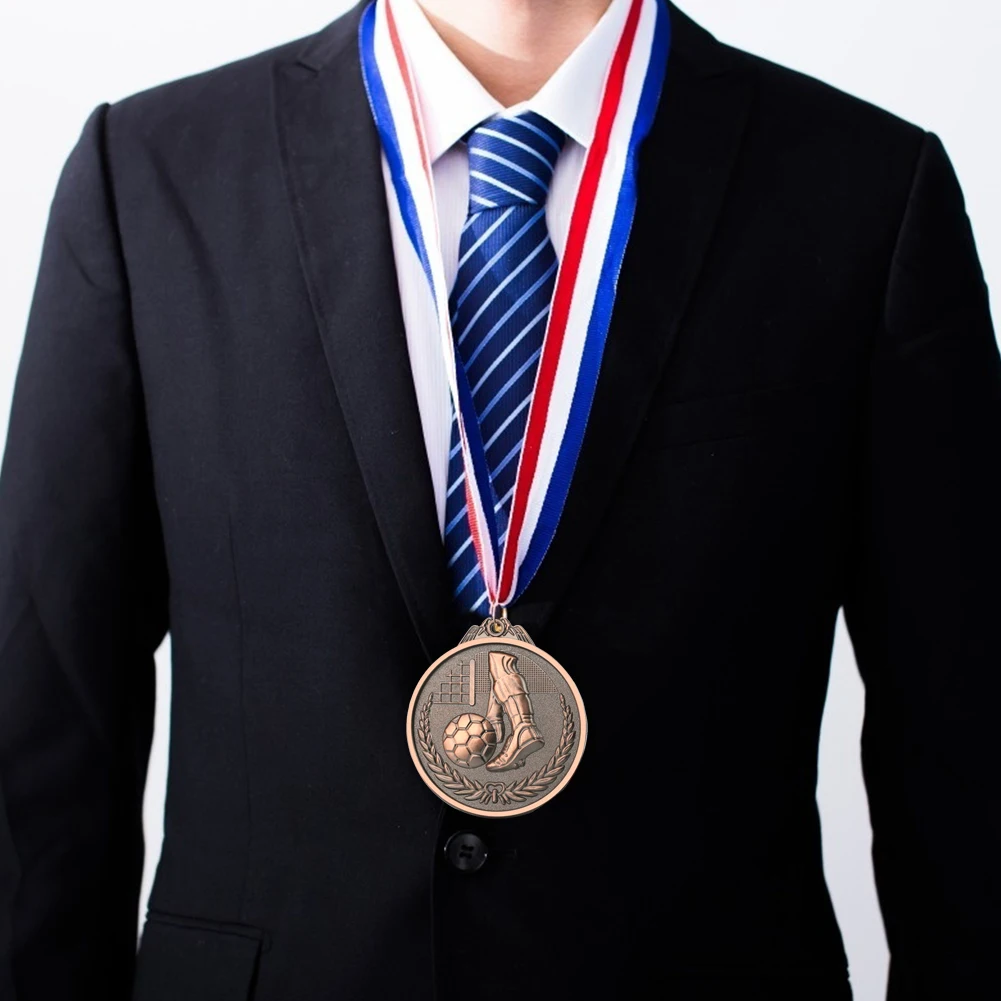학교 스포츠 축구 경쟁 게임 상품 금은 청동 메달 트로피 기념 메달 기념품 선물