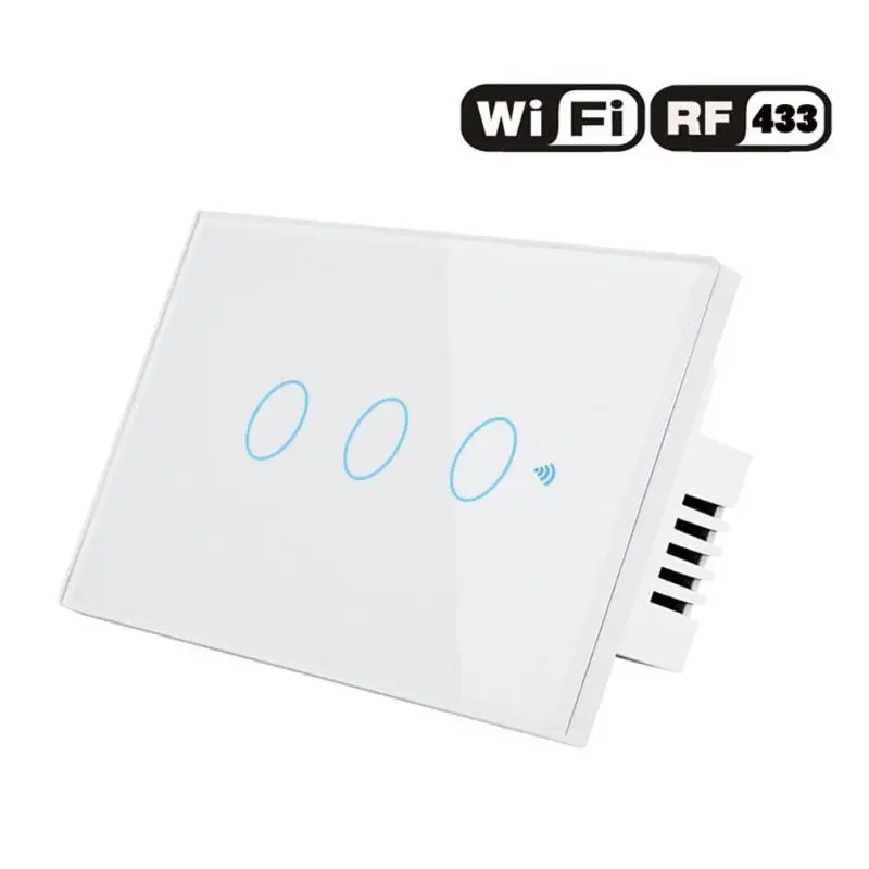 Умный Wi-Fi RF Диммер светильник переключатель синхронизации сенсорная панель управления для Amazon Alexa Google Home Голосовое управление умная бытовая техника