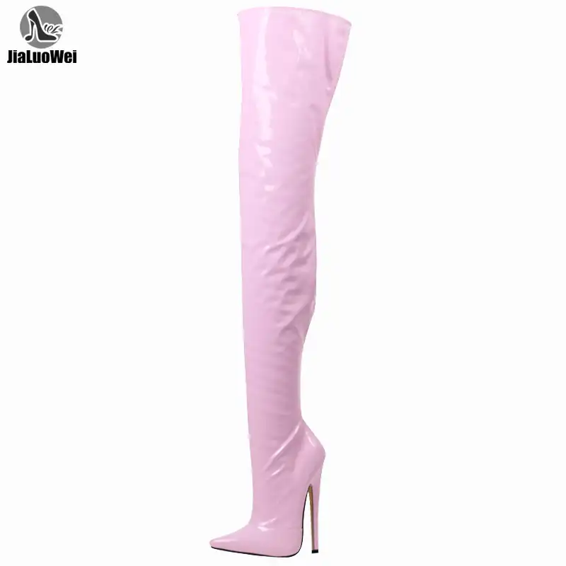 extreme thigh high heeled boots