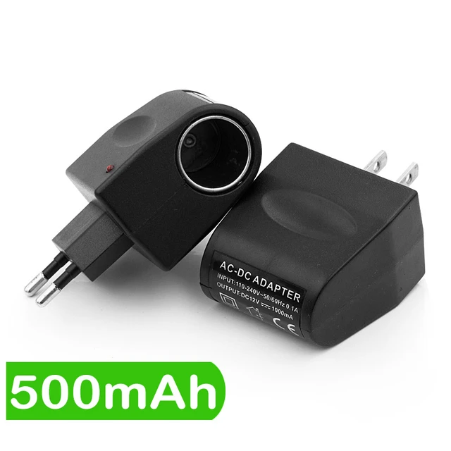 220V AC To DC 12V Car Cigarette Lighter Wall Power Socket Plug Adapter  Converter EU US Plug Converter Lighter Adapter Auto Acces - AliExpress