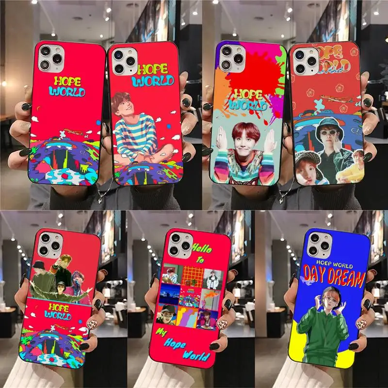 Чехол для телефона с рисунком корейский манга надеюсь в мирах iphone 13 12 11 Pro Mini XS Max 8 7